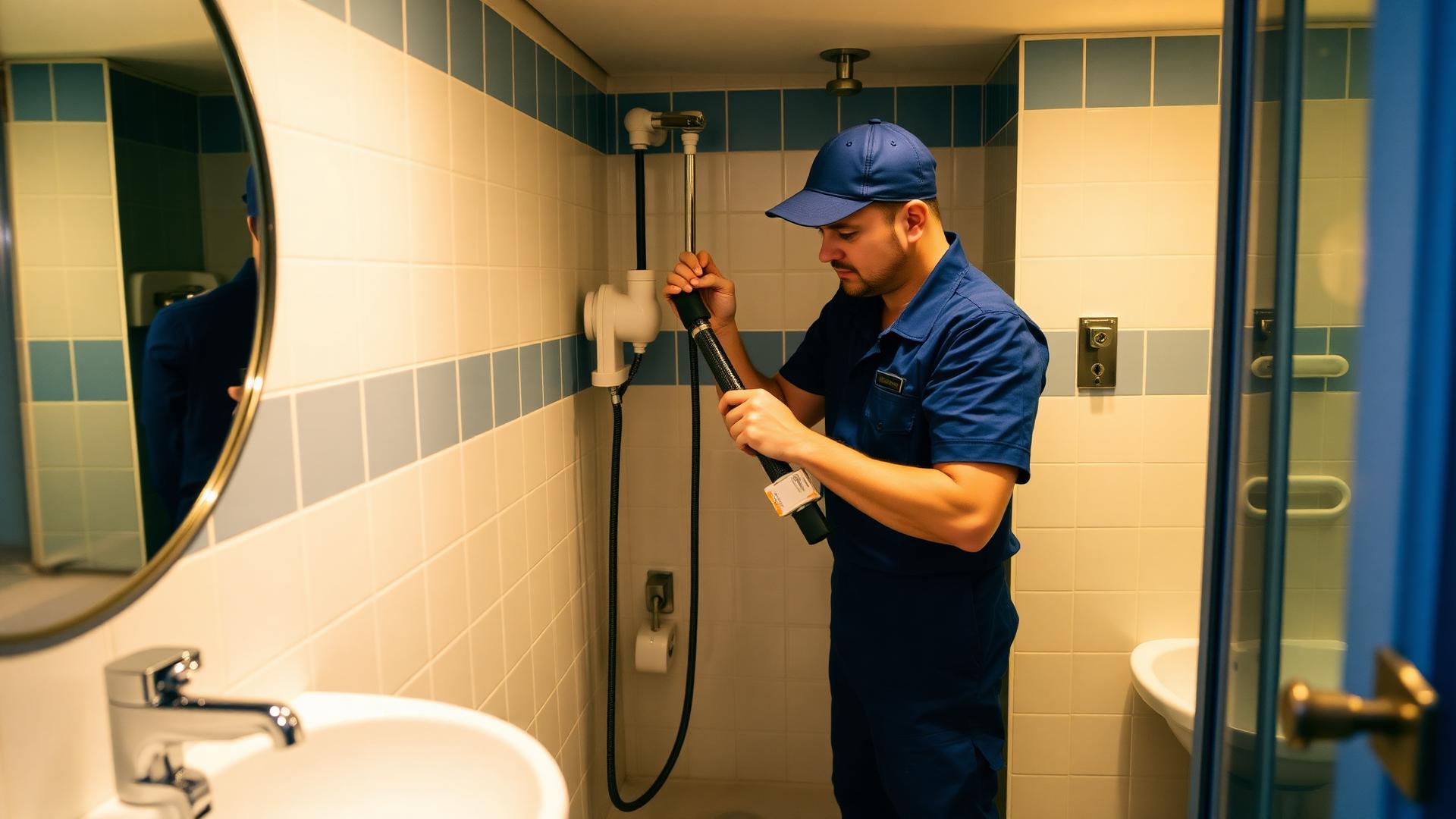 Idraulico al lavoro a Firenze